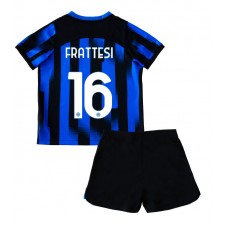 Inter Milan Davide Frattesi #16 Hjemmedraktsett Barn 2023-24 Kortermet (+ korte bukser)